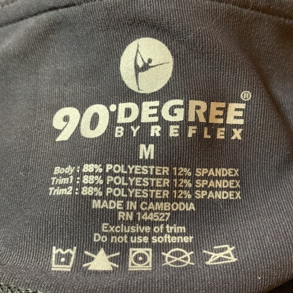90 Degree by Reflex Leggings / Yoga pants Size Medium, fun panels on legs - Picture 5 of 5
